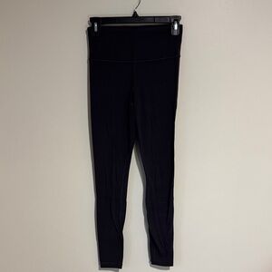 Athleta Solid Dark Grey High-Rise Leggings